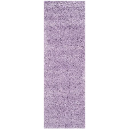 Safavieh Shag Power Loomed Runner Rug, Lilac - 2 ft.-3 in. x 7 ft. SG151-7272-27